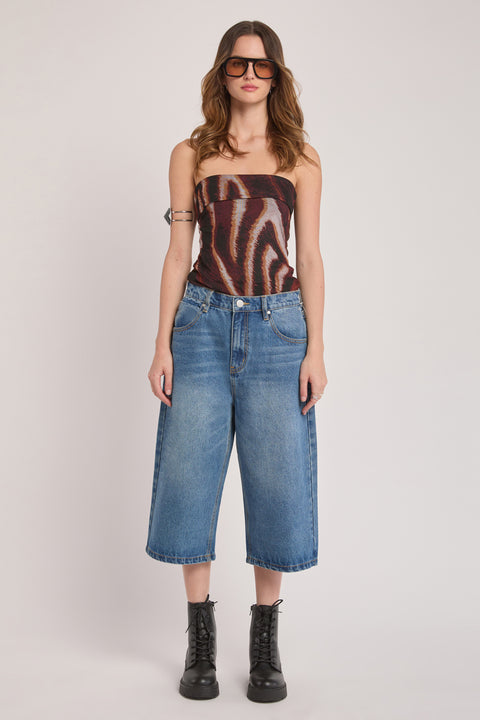Wren - Loose Fit Non Stretch Long Jort