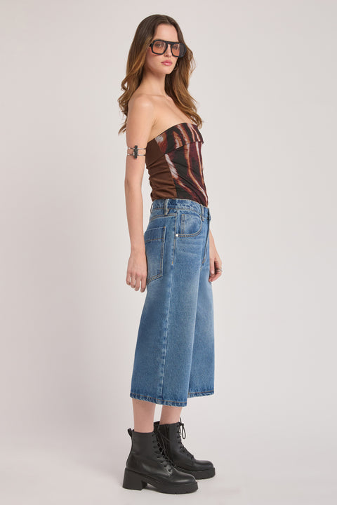 Wren - Loose Fit Non Stretch Long Jort