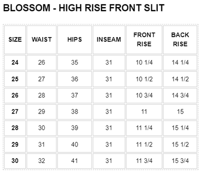 Blossom - High Rise Front Slit - PTCL