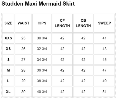 Nala - Studden Maxi Mermaid Skirt - PTCL