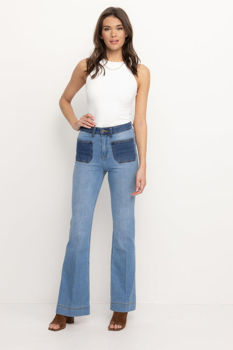 Holly - Retro High Rise Flare - PTCL