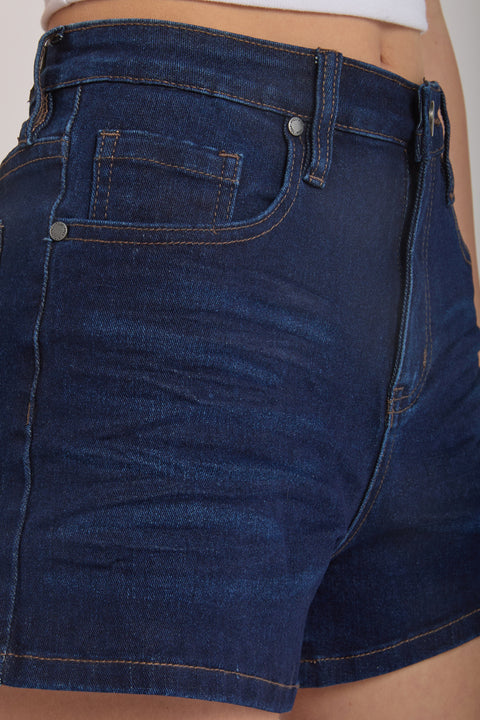 Rose - High Rise Stretch Denim Festival Short