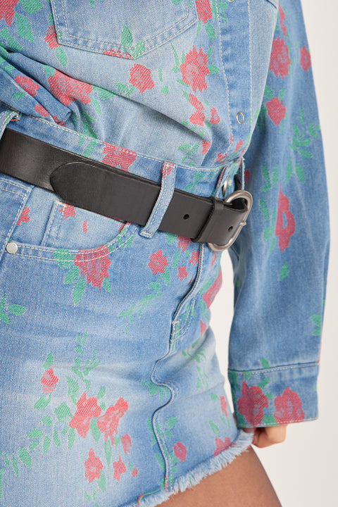 Flora - Non Stretch Floral Mini Skirt