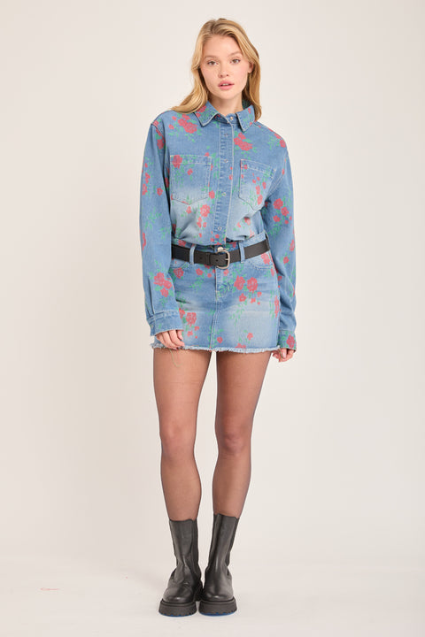 Buy Floral Denim Set