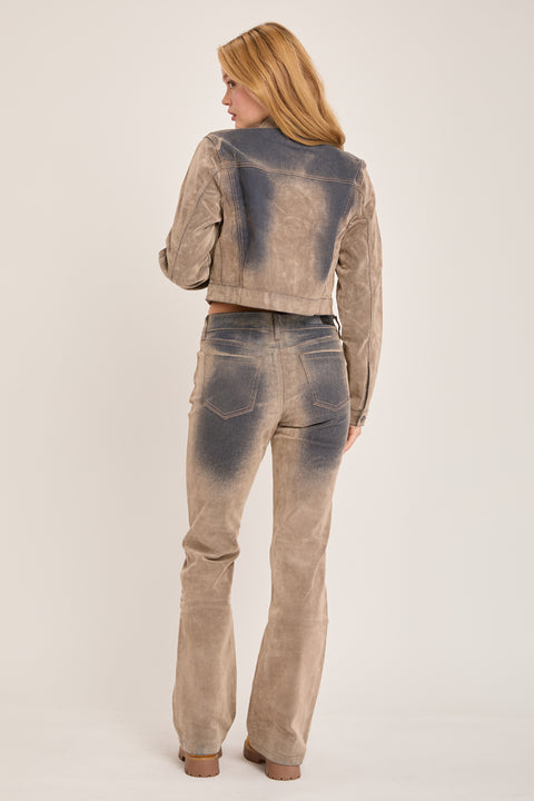 Ashe - Low Stretch Fitted Trucker Jacket