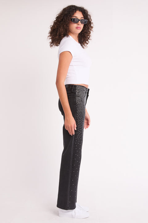 Veda - Mid Rise Shine On Stretch Straight Leg Jean