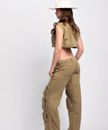 Caitlyn - Cropped Cargo Vest - PTCL