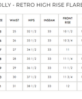 Holly - Retro High Rise Flare - PTCL