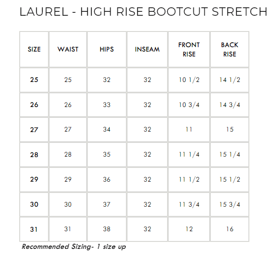 Laurel - High Rise Bootcut Stretch - PTCL