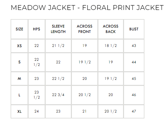 Meadow Jacket - Floral Print Jacket - PTCL