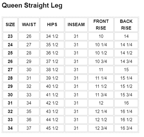 Rose - Queen Straight Leg - PTCL