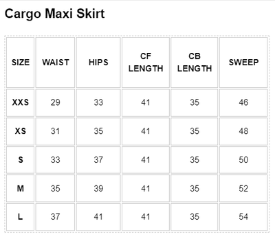 Scarlett - Cargo Maxi Skirt - PTCL