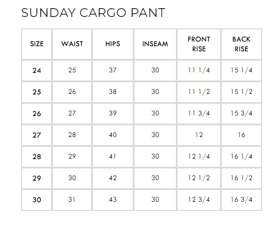Sunday Cargo Pant - PTCL