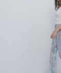 RAINBOW - MARBLED HIGH RISE WIDE FLARE - PTCL