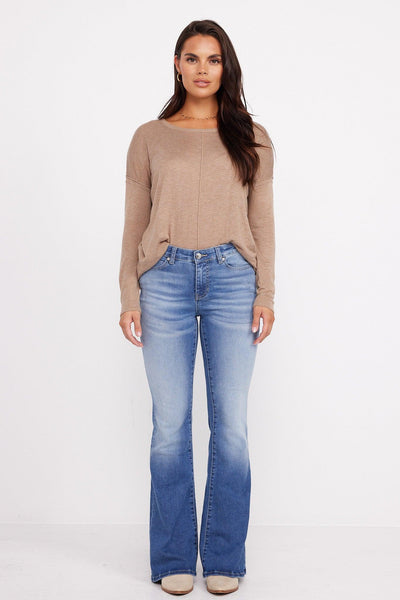 JENNY - MID RISE BOOTCUT STRETCH - PTCL