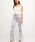Rainbow - Marbled High Rise Wide Flare - PTCL