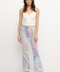 Rainbow - Marbled High Rise Wide Flare - PTCL